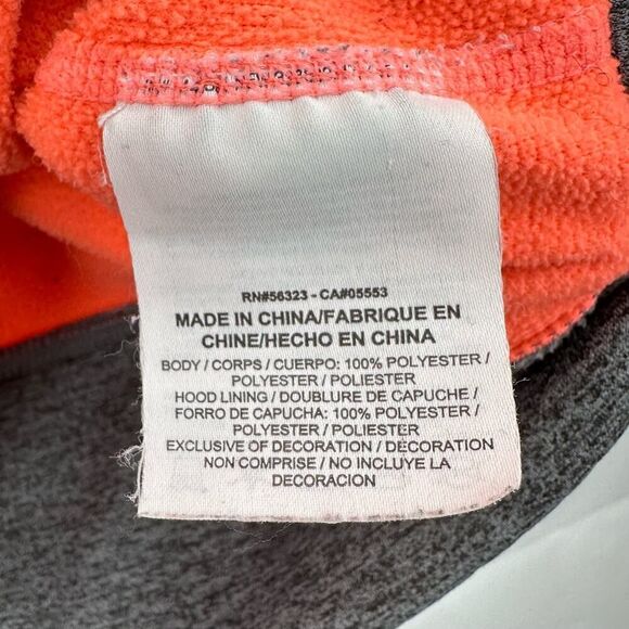 Nike Therma-Fit Orange Purple Hoodie Sweatshirt Womens Size Medium Thumbholes - Picture 7 of 9